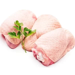 Fresh halal chicken thighs with parsley