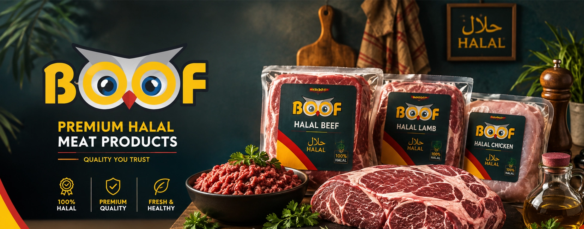 Boof halal beef, lamb and chicken packages