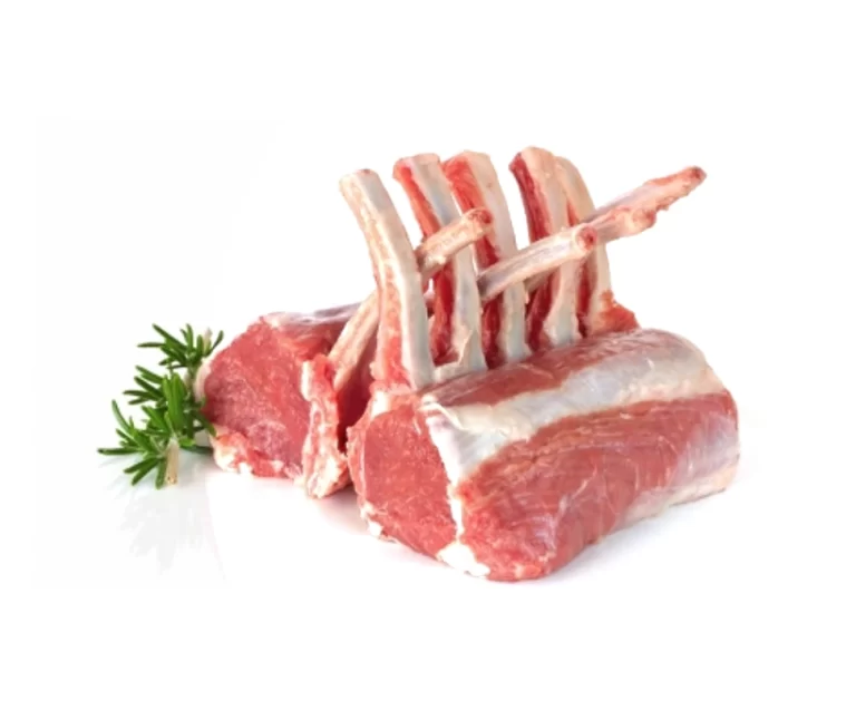 Fresh halal lamb rack