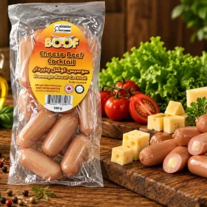Boof Cheese Beef Cocktail sausages, 500 g pack