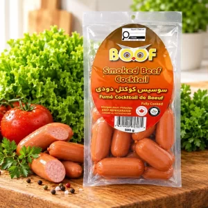 Boof Smoked Beef Cocktail sausages, 500 g pack